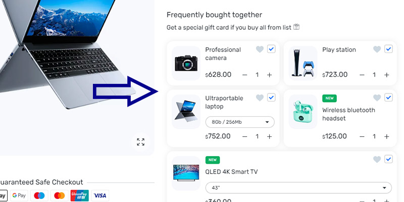 Additional Product Options – Enhance user satisfaction